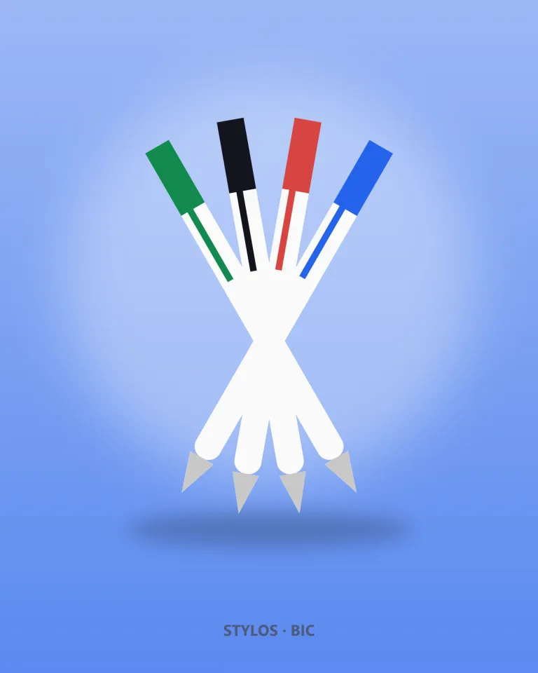 Kit de 4 stylos